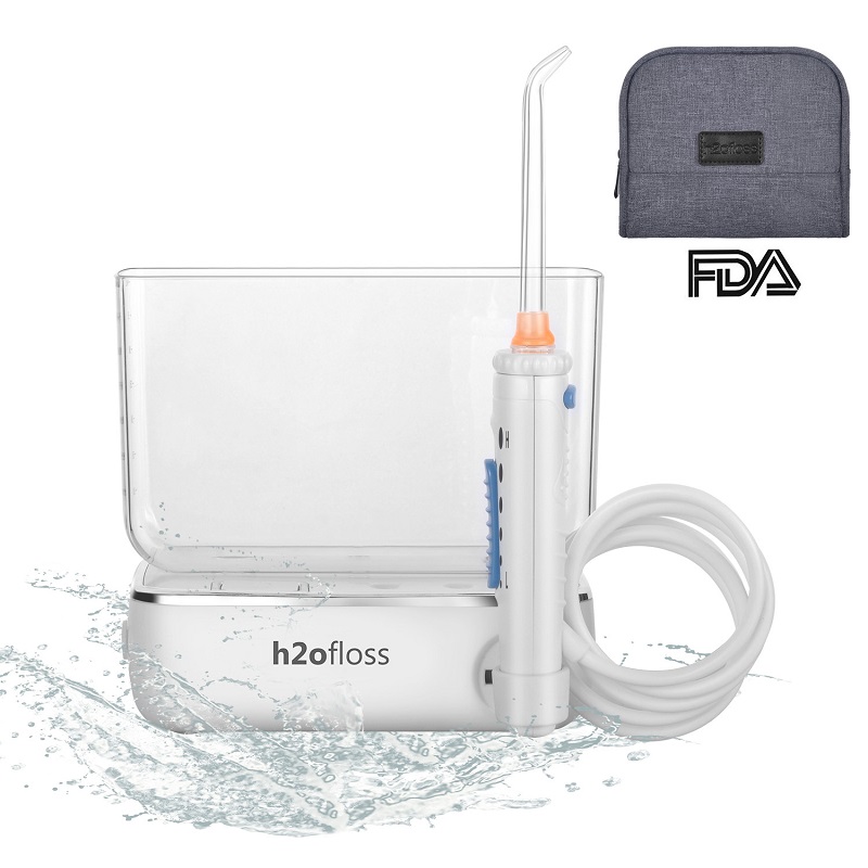 H2ofloss®TravelWaterデンタルフロッサ400ml貯水池（HF-3）で歯をクリーニングするための充電式コードレス口腔洗浄器